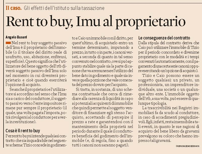 Immobili Chi Paga Limu Nel Rent To Buy