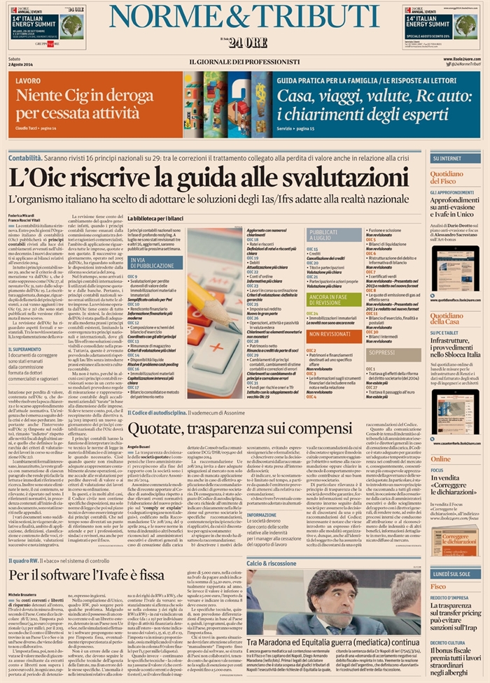 2014-08 - SOCIETA - Trasparenza nella liquidazione dei manager
